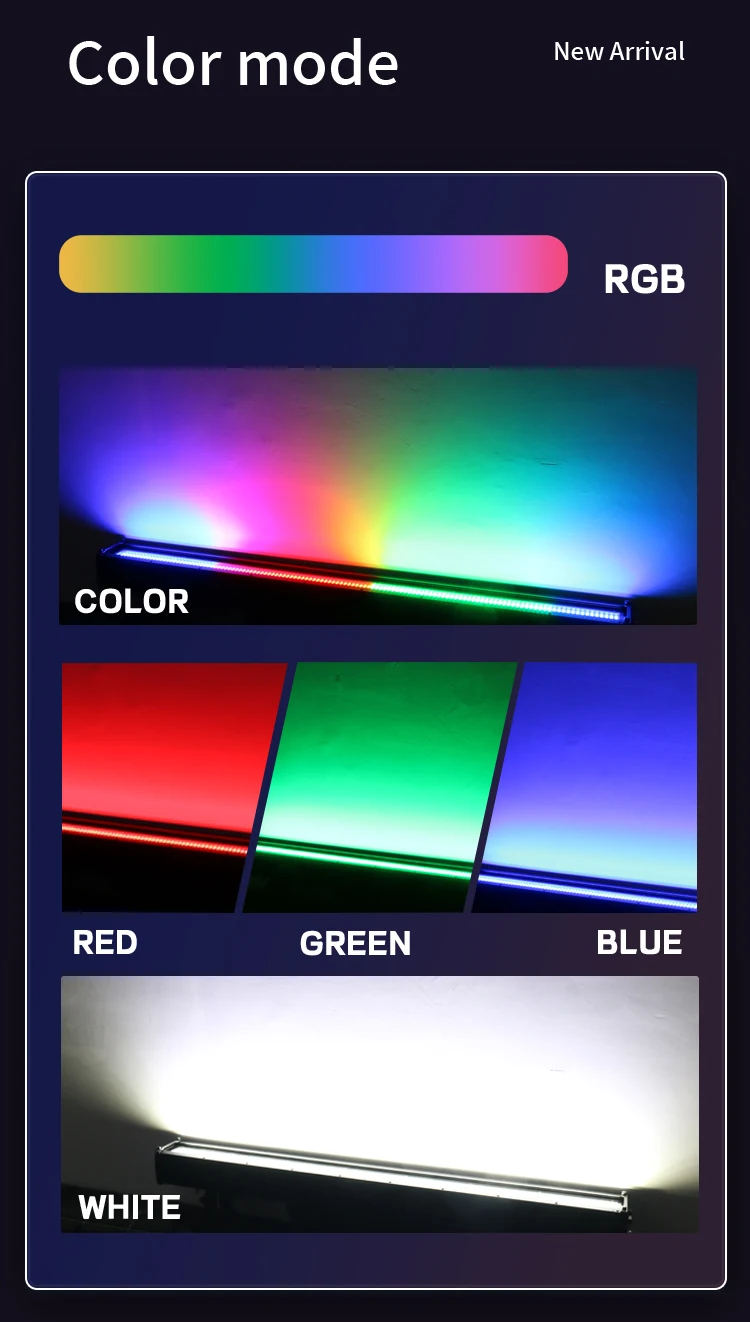 Led Strobe Light Bar IP66 Waterproof Full Color Led Strobe Stage Light Pro Outdoors Dj Concert Flashing Effect Stage Light