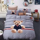 OEM 100% cotton cartoon children quilt twin kids bedding sets
