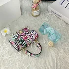Fashion Purses Popular Design Fashion Rivet Pvc Jelly Bags Graffiti Handbag Purses Sunglasses And Handbags