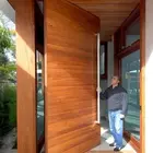 Door Modern Wooden Front Bronze Exterior Rail Entrance Disigner Main Door