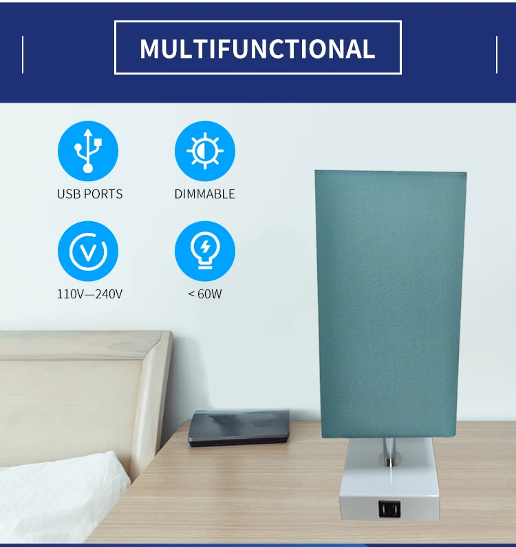 Modern and simple living room decorative lamp hotel room desk lamp