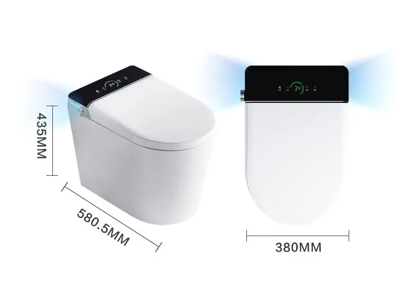 Tarpul High Quality One Piece Sanitary Ware Bathroom Smart Toilet WC Inodoro Ceramic Floor Mounted for Hotel or Home factory