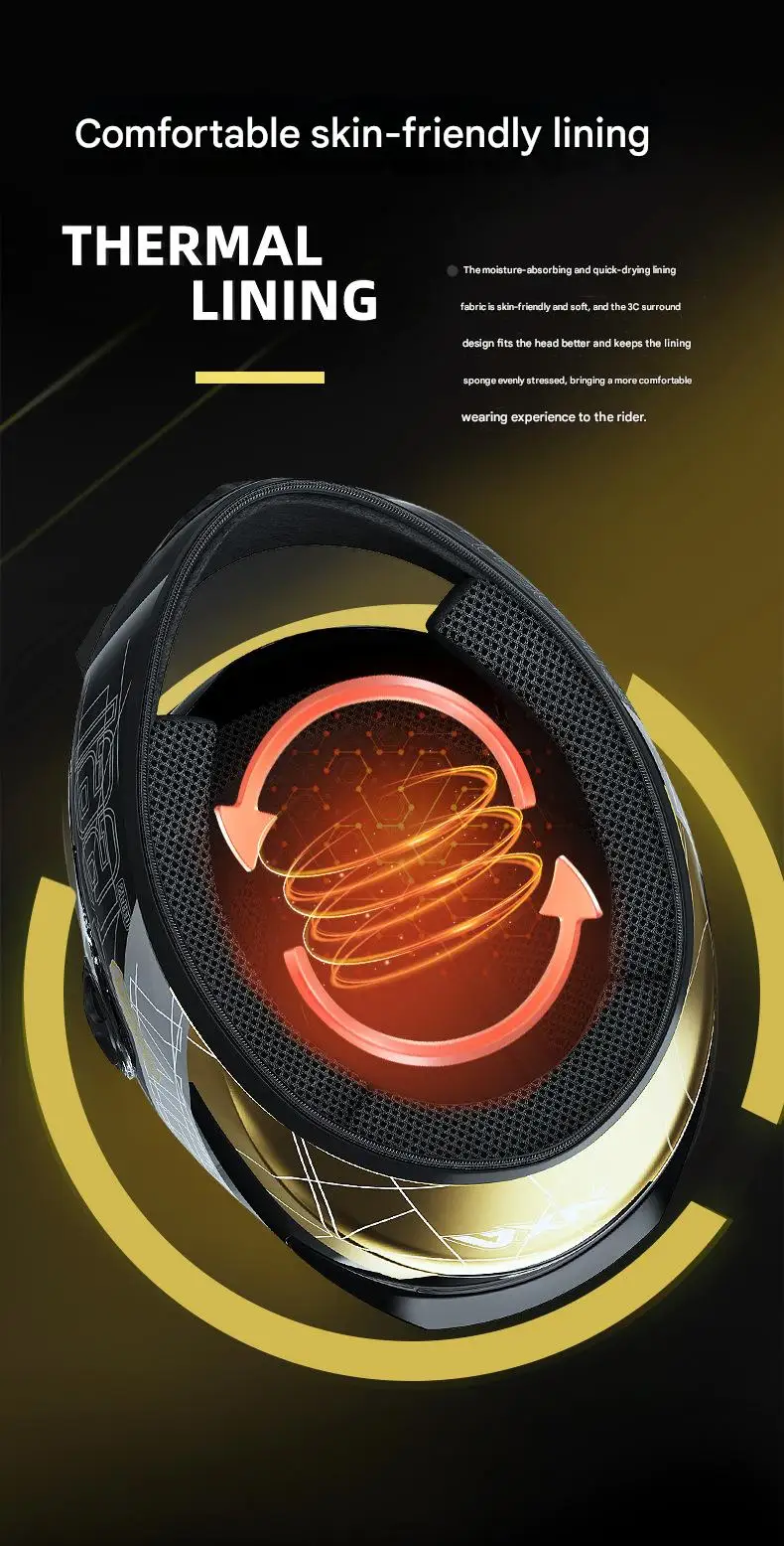 New 3C Certified DOT Approved Full Face ABS Motorcycle Helmet with Double Transparent Mirrors All Seasons