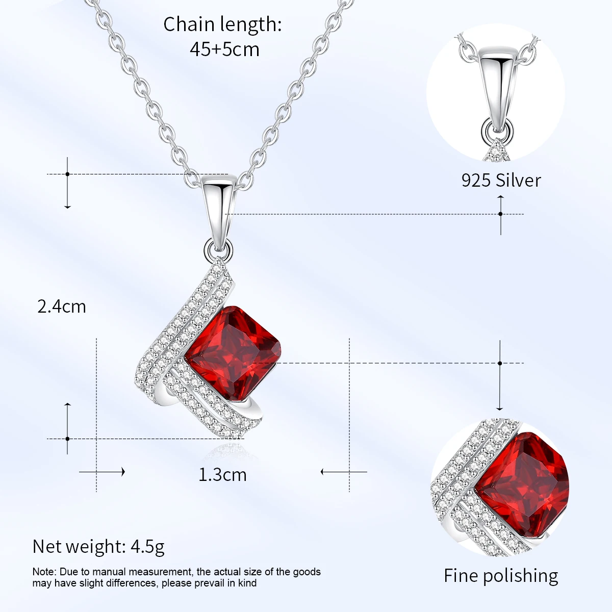 CDE YN1167 Fine Jewelry 925 Sterling Silver Wedding Necklace New Arrival DIY Austrian Crystal Necklace Gemstone Necklace Women