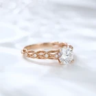 14k Diamond Cut 14k Engagement Ring Jewelry 14k Rose Gold Rings Women Diamond Cut Moissanite Engagement Ring