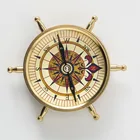 Compass Paper Gold Plated #G52B 2016 Classic Brass Pocket Watch Compass Hiking Neon Compass Free Sample Compass Paper Box Packaging