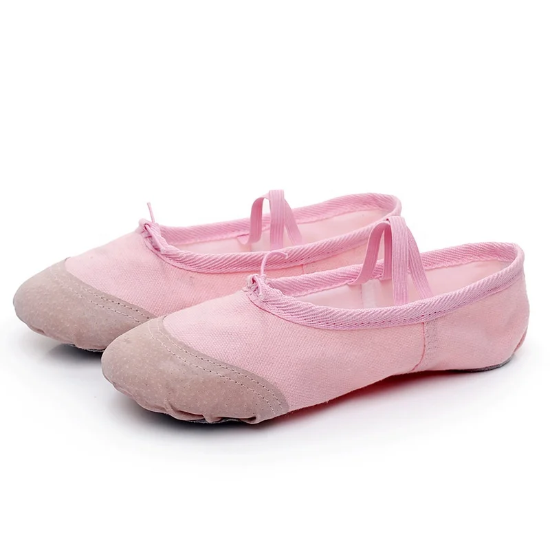 Ballet Dance Leather Shoes Full Sole Children's and Adult's Sizes Pale Pink 