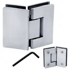 Hinge Shower Hinge Double Side 135 Degree Glass Fitting Adjustable Glass To Glass Door Hinge