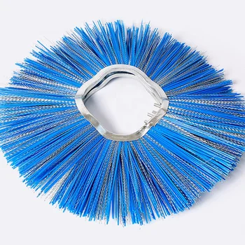 Customized Snow Sweeper Brushes Rotary Steel Wire Wafer Ring Brushes for Roads