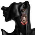 Resin Earrings Multi-layer Tassel Resin Acrylic Earrings With Bohemian Studs For Women