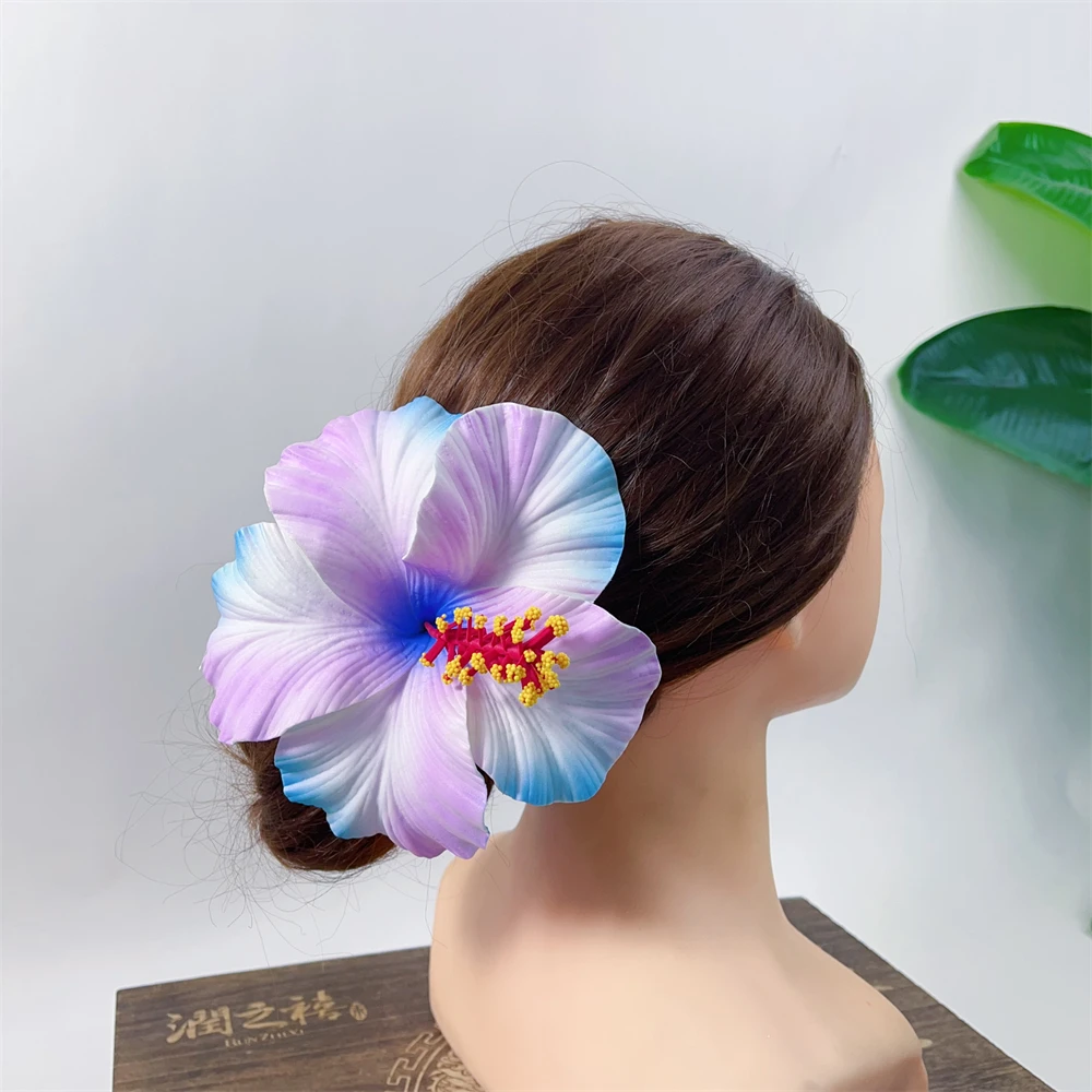 Factory Wholesale Artificial Hibiscus large eva foam hawaiian flower for Tropical Island Party