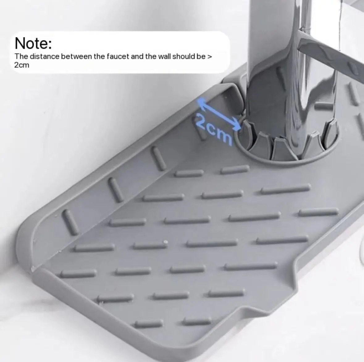 Modern Silicone Sink Drain Pad Faucet Splash Dish Drying Tray for Kitchen Bathroom Countertops Mat for Table Home Use details