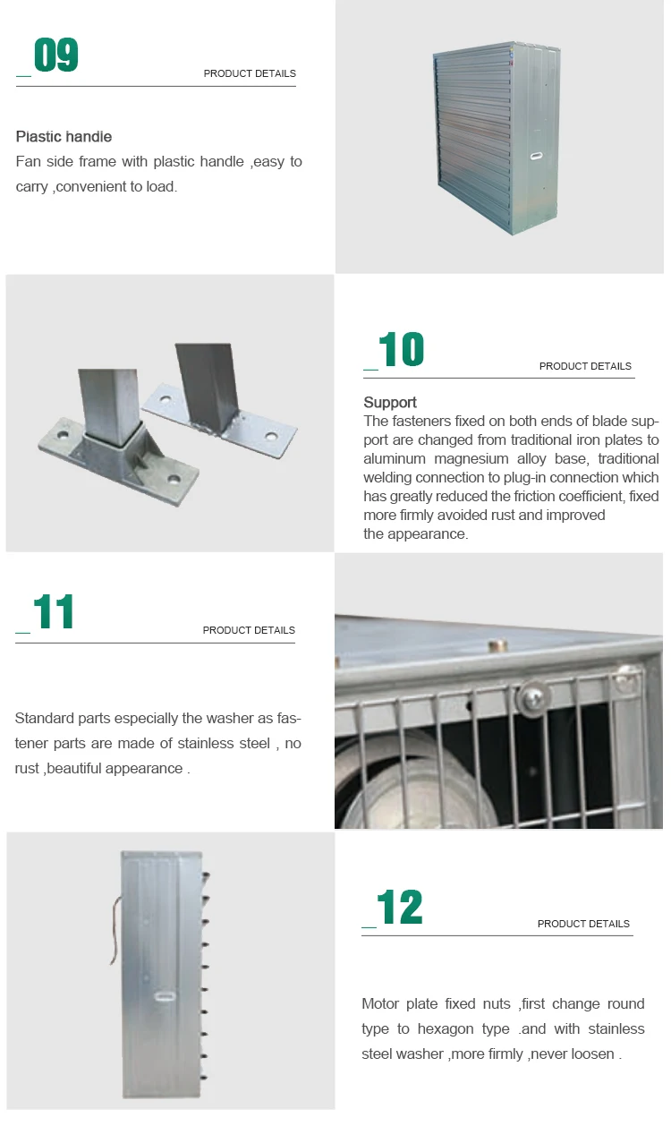 Poultry Farm Ventilation Fan, ss430, 1380 - detail 12