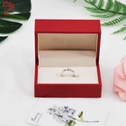 Leather Luxury Custom Ring Pu Leather Packing Light Jewelry Ring Box Light Jewelry Earring Gift Box