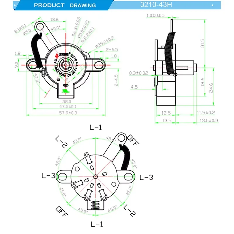Wall Fan, 360, 5-speed - detail 2