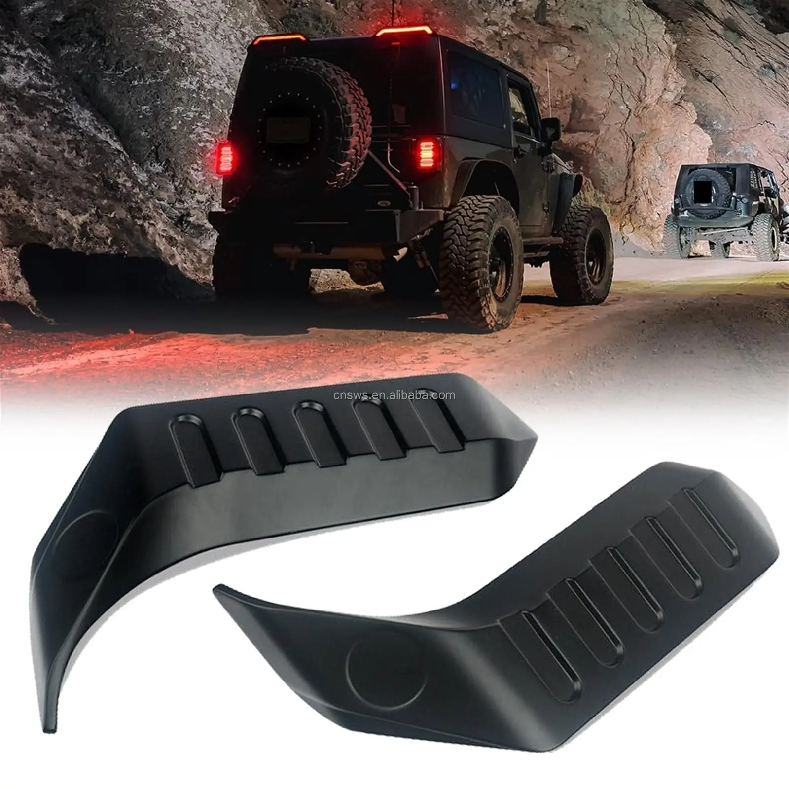 sản phẩm đèn đỏ cánh gió sau mái cánh chia cánh sau có đèn led cho xe jeep wrangler jl jk 2007 2018-35