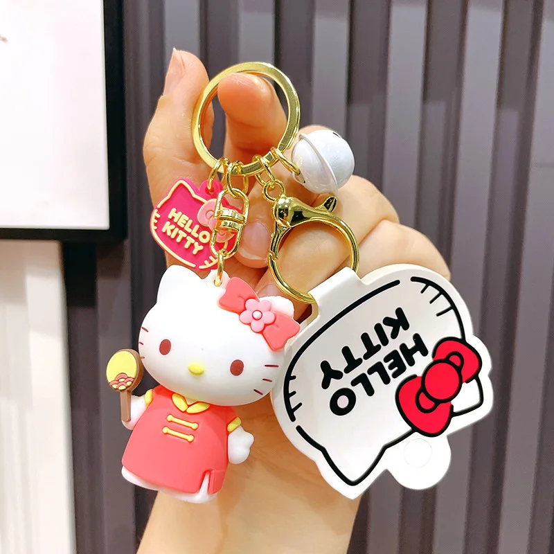 Various Cartoon KT cat couple key chain bag pendant doll key pendant gift wholesale car silicone key chain