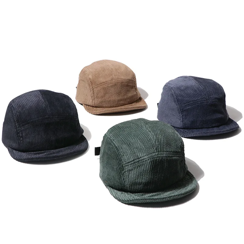 5 panel hat short brim