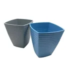 Color Pot As Picture/customized Plant Pot Bamboo Wholesale Biodegradable Garden Solid Color Pot Bamboo Fiber Plant Pot
