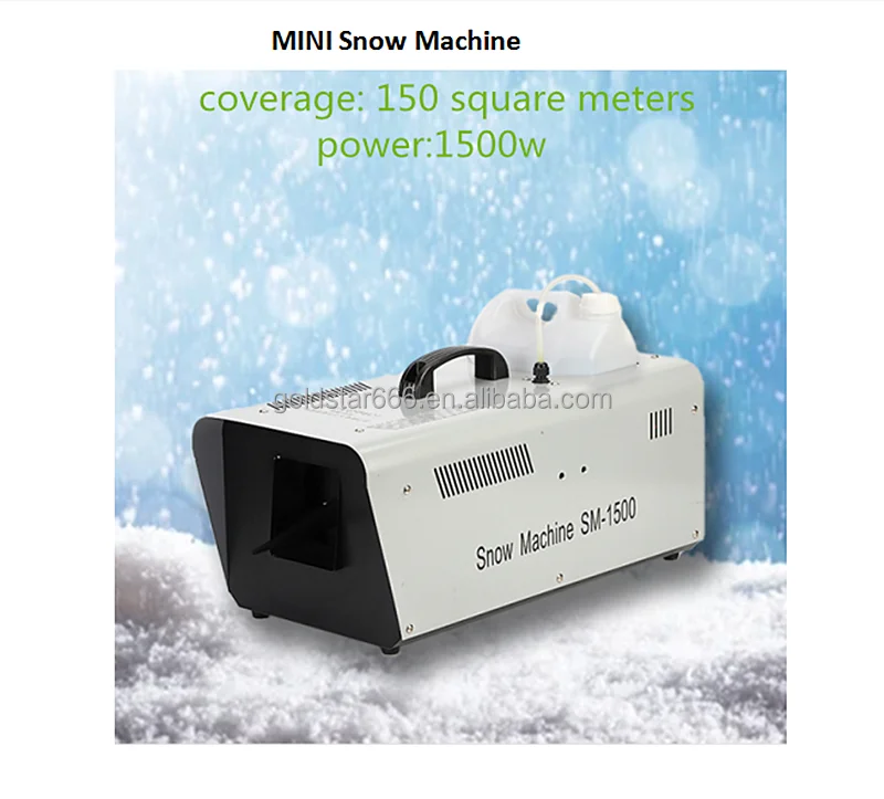TOP HOT Hot Sale 1500W Snowflake Machine Commercial Wedding Small Snow Machine Laser Light Stage Snow Making Artificial Factory