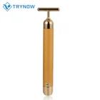 Women Women Portable Mini Facial Beauty Stick Golden Face Massage Skin Care Tools Energy 24K Beauty Bar