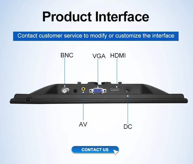 Wholesale 10.1 Inch LED LCD Monitor Plastic Casing Widescreen Support Wall Mounted Stand IPS 1280*800 Desktop Use