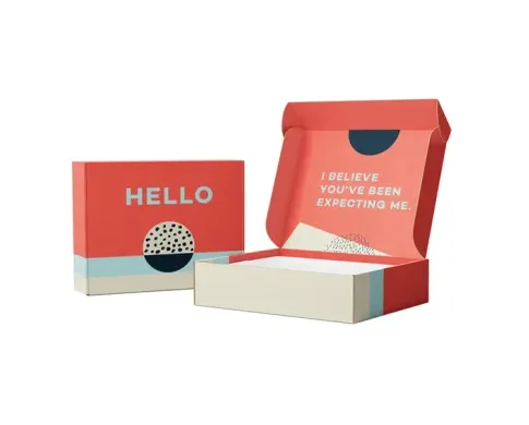 Eco Friendly Self Erecting Mailer Box for Apparel Packaging with 15*15*5cm Custom Size