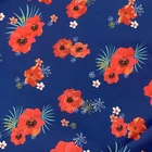 Cotton Fabric Custom Pure Cotton Poplin Digital Print Fabric Floral Woven Fabric Wholesale