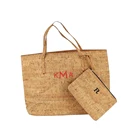 Customized Cork Tote Bag Eco Friendly Recycled Cork Tote Handbag