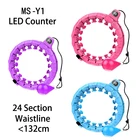 Hula Hoops Plastic Detachable Slimming Body Smart LCD Counting Digital Hula Hoops Weighted Hula Ring