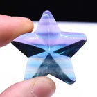 Stone Hot Sale Colorful 5 Star Flourite Crystal Stone Healing Flourite Stone For Decortaiton Or Gift