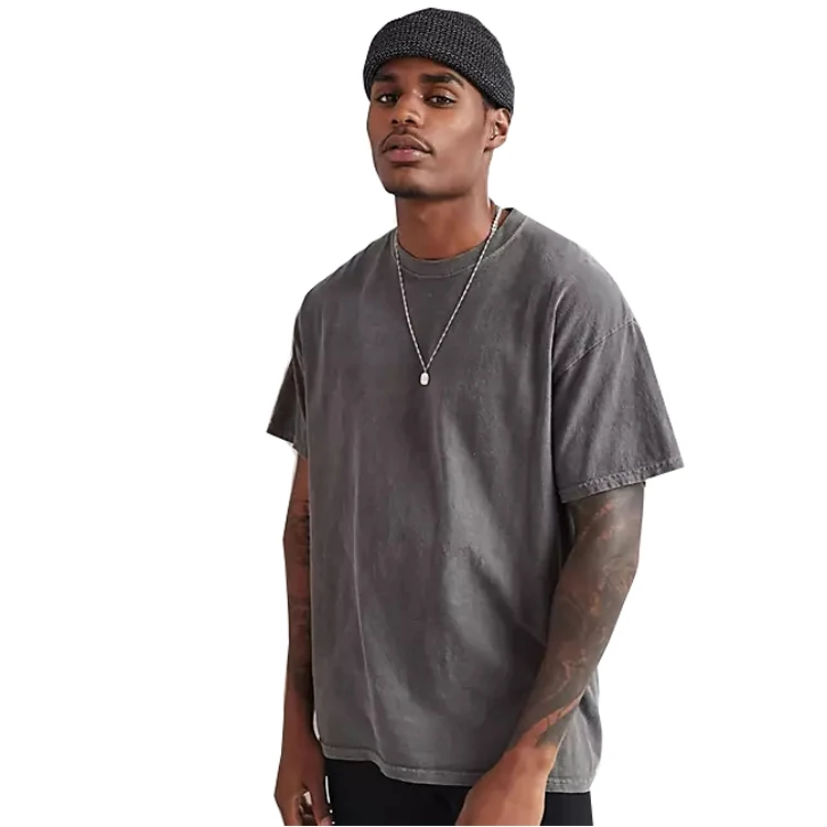 Shaka Wear Drop Shoulder Black Wash T-Shirt