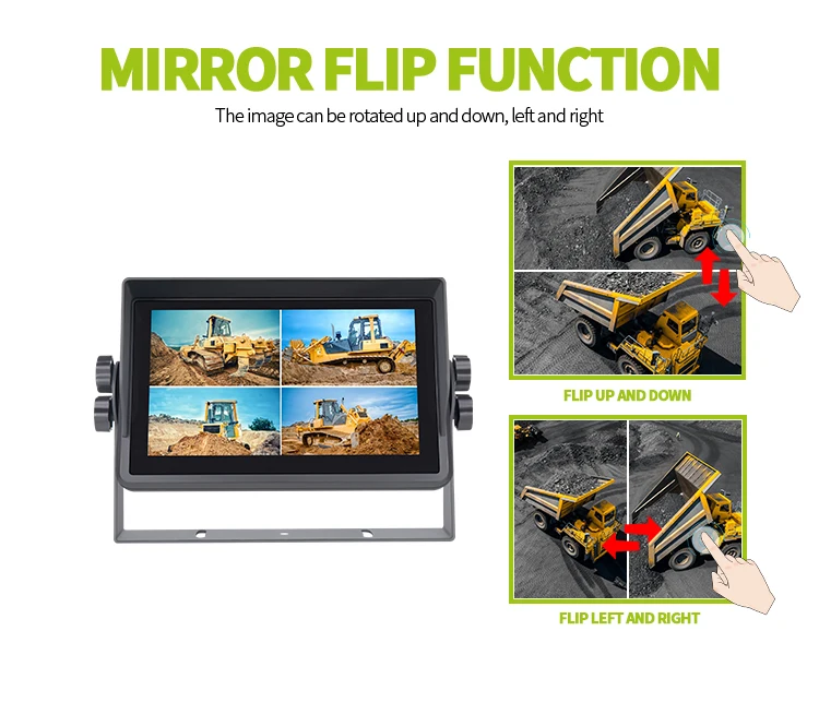 OEM ODM High-Definition 7 Inch Touch Screen 1080P Input LCD Split Display Car Monitor
