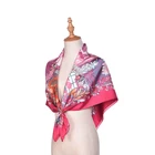 Scarf Wholesale Custom Stylish Digital Print Square Silk Twill Scarf Women Shawl Wholesale China