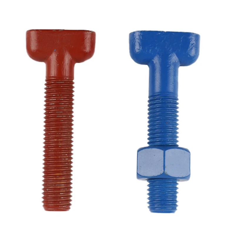 High Tensile Blue Fluoropolymer Coated Dacromet T Head Bolt manufacture