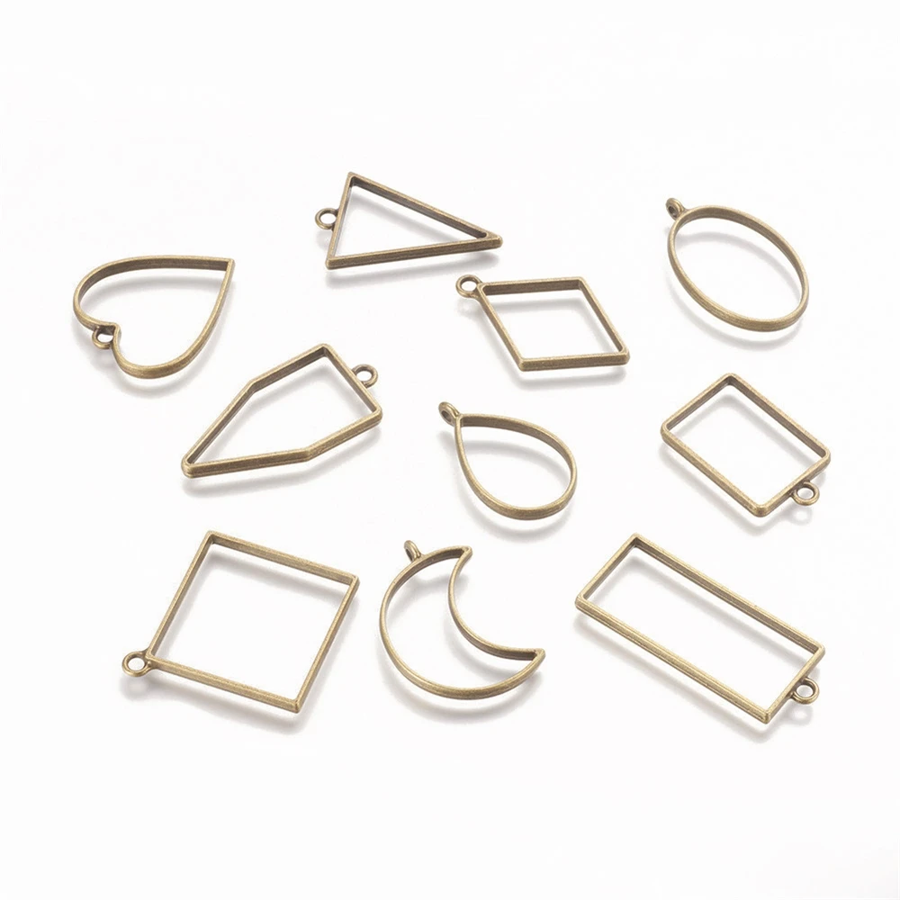 Uv Epoxy Resin Jewelry Frame Pendants 