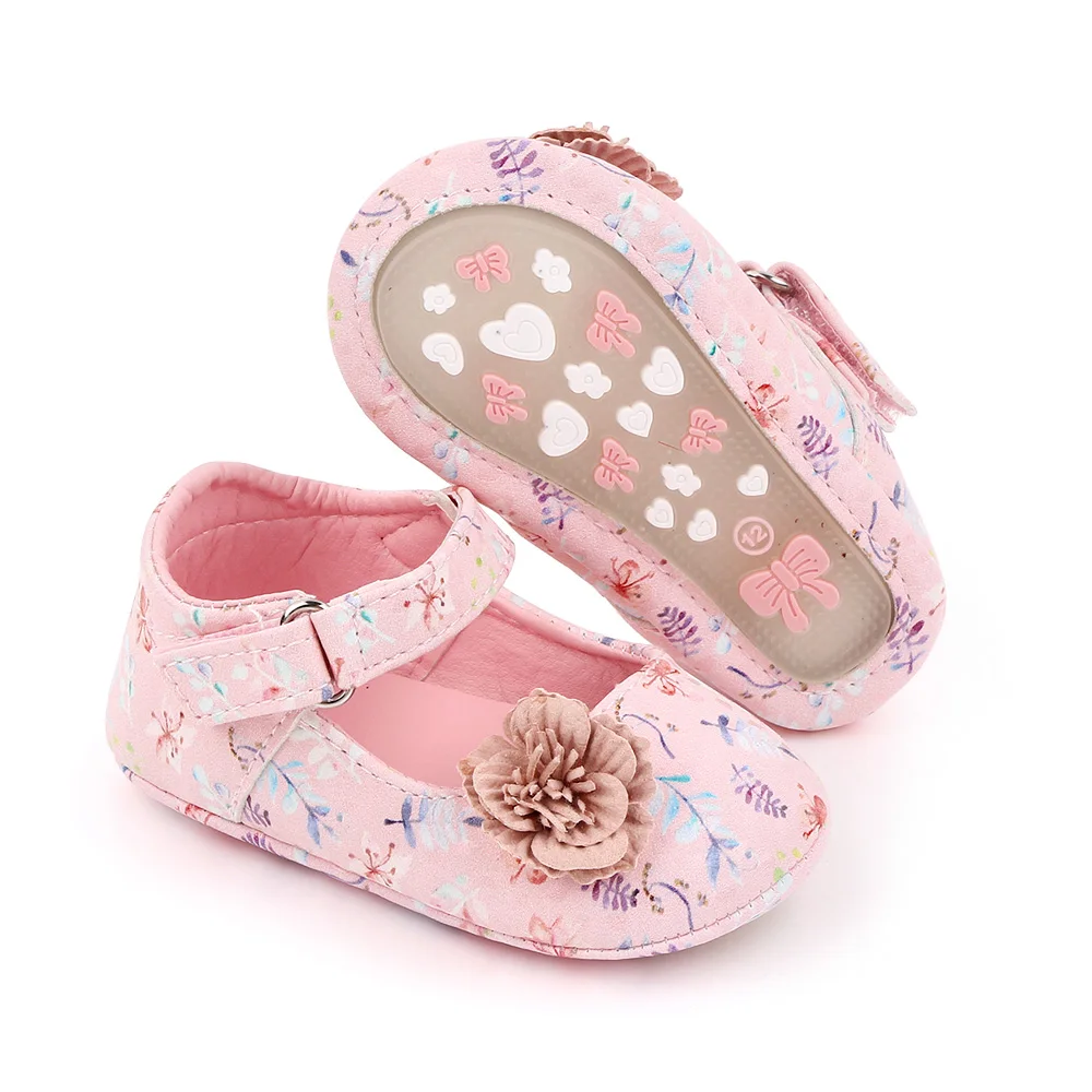 Beautiful Floral Princess Shoes for Newborn Baby 2025 Infant Toddler Breathable Shoes supplier