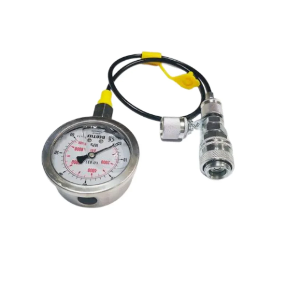 Quick Connector Pressure Gauge Pressure Test Hose Connector Hydraulic