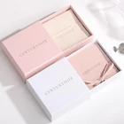 White White Ring Box Manufacture Custom Branded Small Paper White Ring Packaging Drawer Jewelry Box With Logo Printed