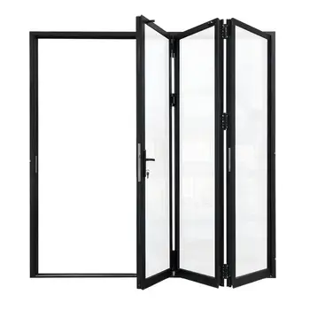 ALUFRONT Australia AS2047 Aluminum Frame Large View Glass Bi-folding Doors Accordion Folding Patio Door for Balcony