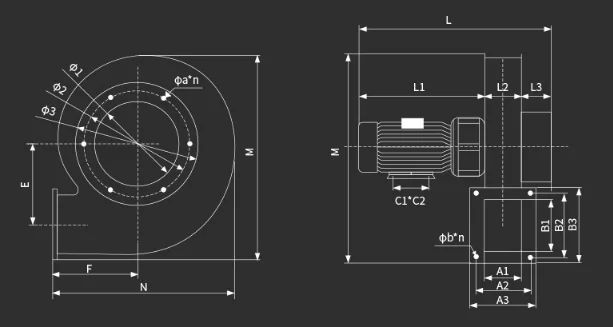 Centrifugal Fan, Y5-47, stainless, steel - detail 14