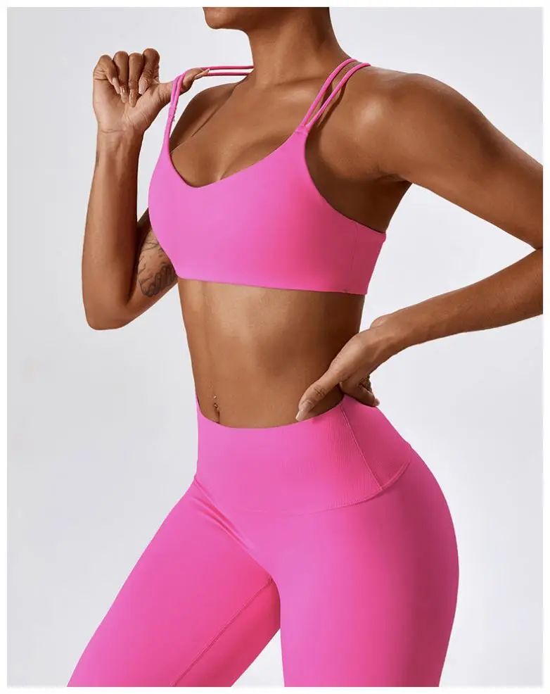 ECBC  Hot Sale Sportswear Gym Workout Clothing Sports Bra Plus Size Seamless Leggings Set Woman Yoga Suits