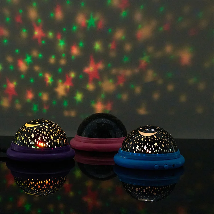 rgb star projector night light projector