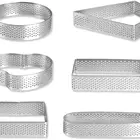 Ring Mold Amazon Top Seller Stainless Steel Mousse Cake Ring French Tart Mold With Holes For Baking Tools