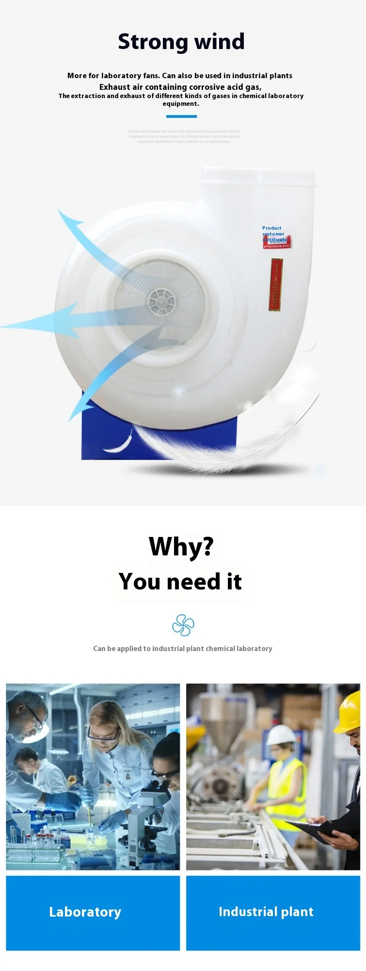 Centrifugal Fan, MPCF-200-B2S, Plastic - detail 12