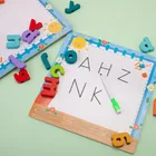 Toy 3 In 1 Educational Beaded Toy Kids ABC English Arabic Learning Toy 3D Wooden Alphabet Puzzle Board