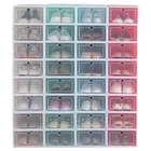 Plastic Box New Design Household Sneakers Organizing Stackable Drawer Case Side Open Transparent Plastic PP Shoe Box