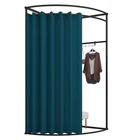 Iron Clothing Store Boutique Metal Movable Portable Fitting Room Dressing Changing Room