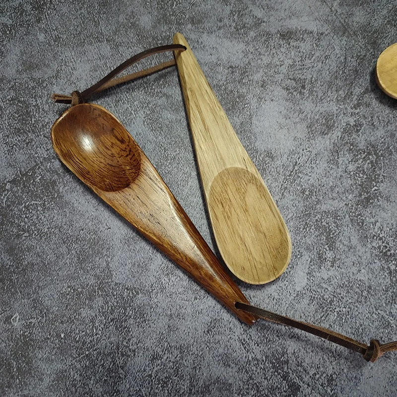 Wholesale Bamboo Wood portable travel  Wooden Kitchen custom Serving Spoon