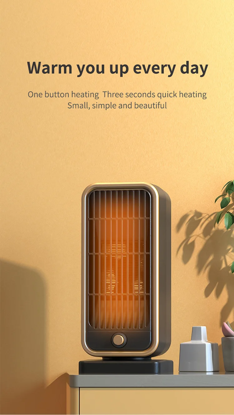 Lightweight Portable Heater, 500 W, Plastic - detail 2